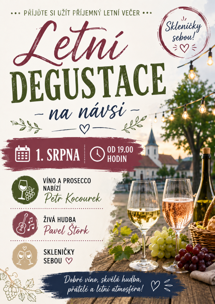 Letní degustace vín a prosecca